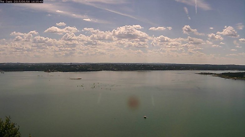 Lake Travis webcam, June 8, 2015 3:40 PM CT