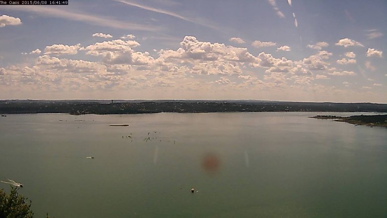 Lake Travis webcam, June 8, 2015 3:45 PM CT