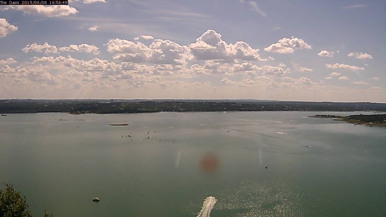 Lake Travis webcam, June 8, 2015 4:00 PM CT