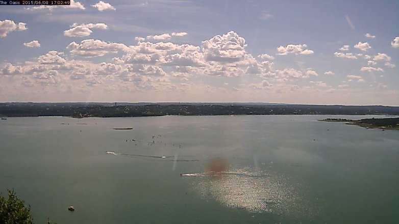 Lake Travis webcam, June 8, 2015 4:10 PM CT