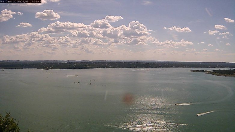Lake Travis webcam, June 8, 2015 4:20 PM CT
