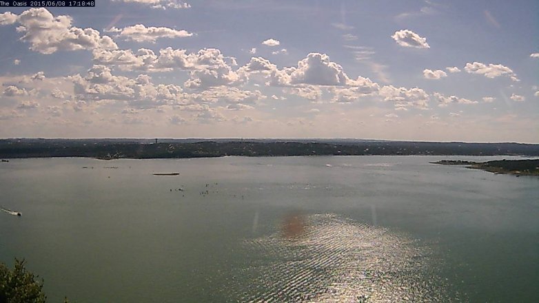 Lake Travis webcam, June 8, 2015 4:25 PM CT