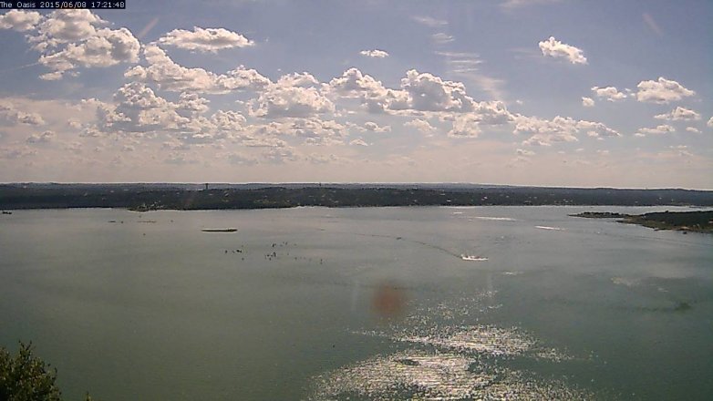 Lake Travis webcam, June 8, 2015 4:35 PM CT