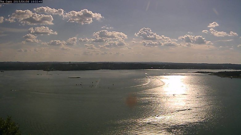 Lake Travis webcam, June 8, 2015 5:10 PM CT