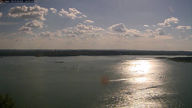 Lake Travis webcam, June 8, 2015 5:15 PM CT