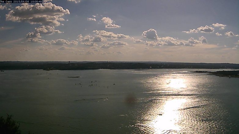 Lake Travis webcam, June 8, 2015 5:20 PM CT