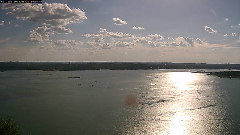 Lake Travis webcam, June 8, 2015 5:30 PM CT