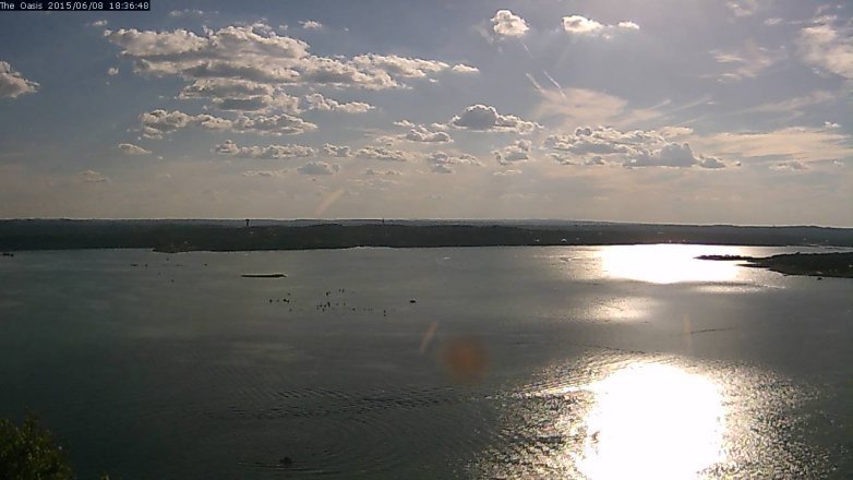 Lake Travis webcam, June 8, 2015 5:45 PM CT