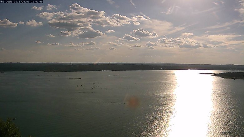 Lake Travis webcam, June 8, 2015 5:50 PM CT