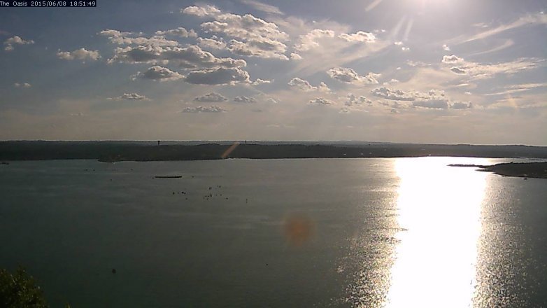 Lake Travis webcam, June 8, 2015 6:00 PM CT