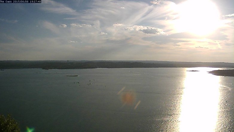 Lake Travis webcam, June 8, 2015 6:35 PM CT
