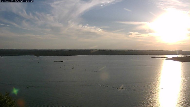 Lake Travis webcam, June 8, 2015 7:00 PM CT