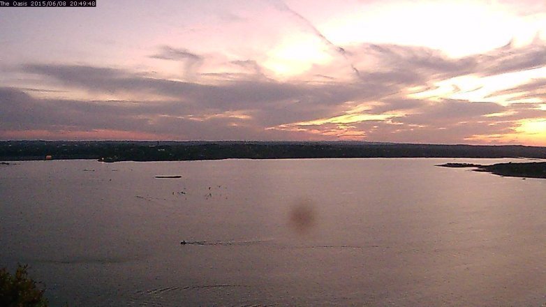 Lake Travis webcam, June 8, 2015 7:55 PM CT