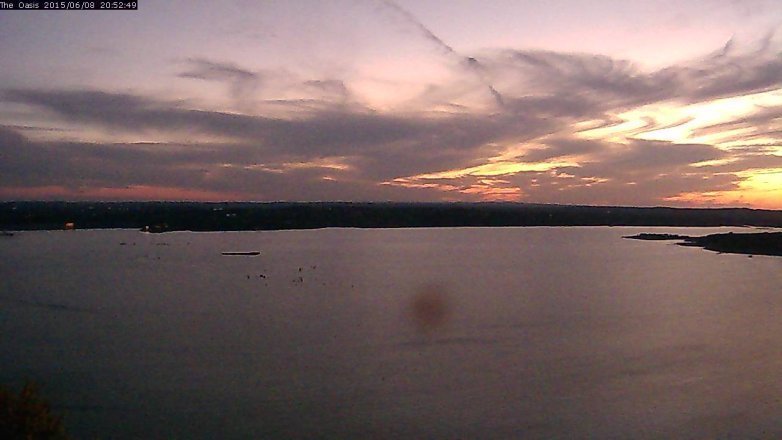 Lake Travis webcam, June 8, 2015 8:00 PM CT