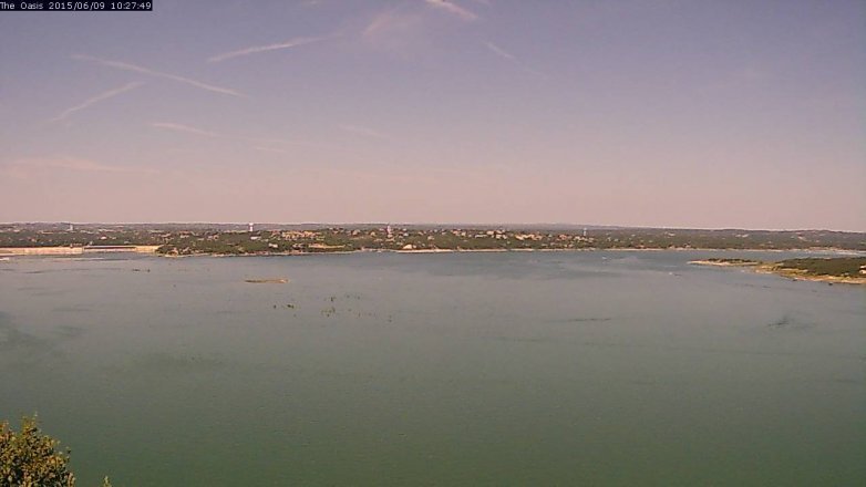 Lake Travis webcam, June 9, 2015 9:35 AM CT