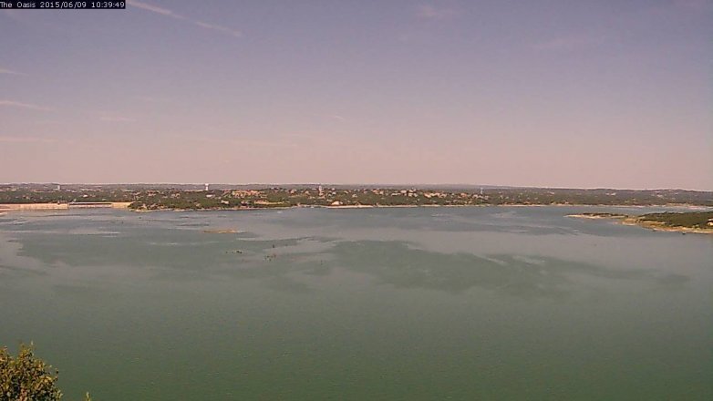 Lake Travis webcam, June 9, 2015 9:45 AM CT