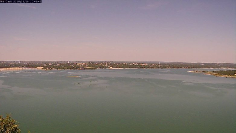 Lake Travis webcam, June 9, 2015 9:50 AM CT