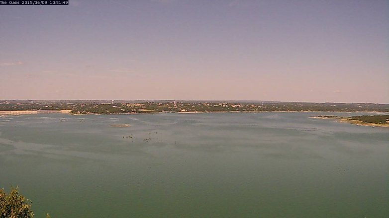 Lake Travis webcam, June 9, 2015 9:55 AM CT