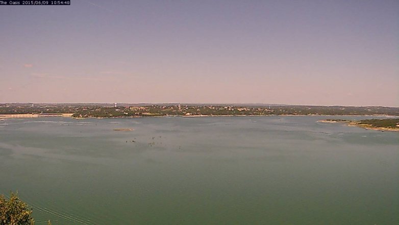 Lake Travis webcam, June 9, 2015 10:00 AM CT