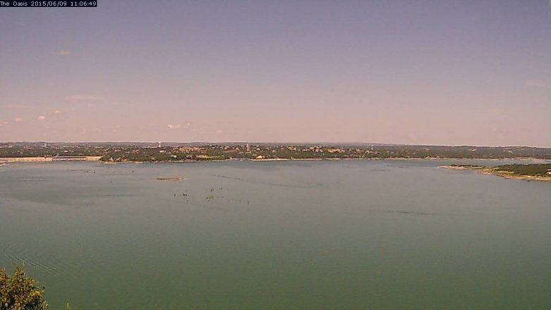 Lake Travis webcam, June 9, 2015 10:10 AM CT