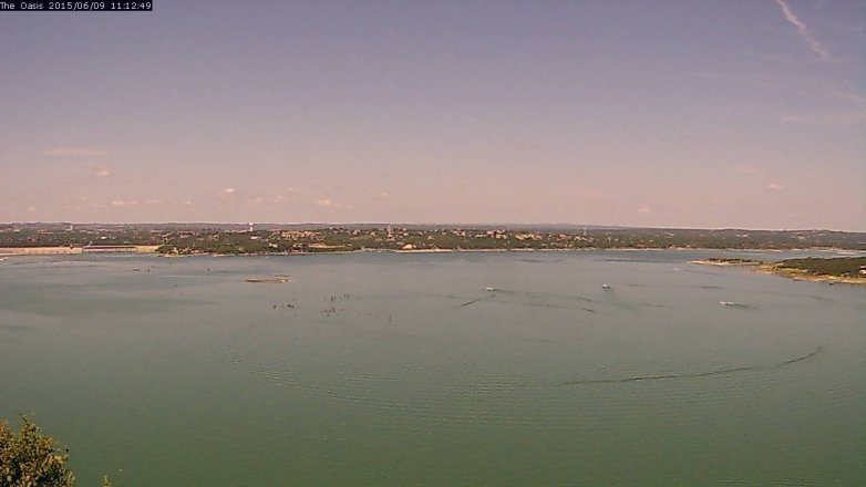 Lake Travis webcam, June 9, 2015 10:20 AM CT