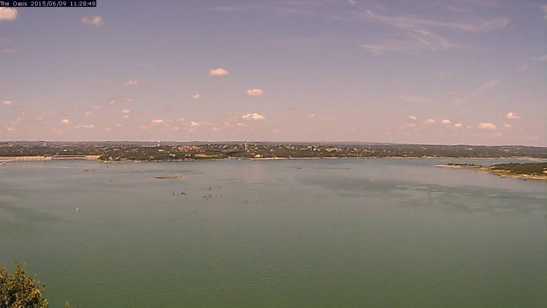 Lake Travis webcam, June 9, 2015 10:35 AM CT