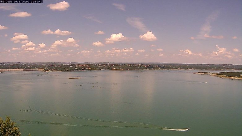 Lake Travis webcam, June 9, 2015 11:00 AM CT