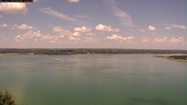 Lake Travis webcam, June 9, 2015 11:10 AM CT