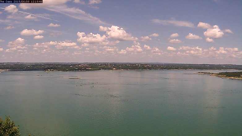 Lake Travis webcam, June 9, 2015 11:25 AM CT