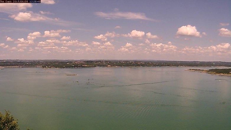 Lake Travis webcam, June 9, 2015 11:35 AM CT
