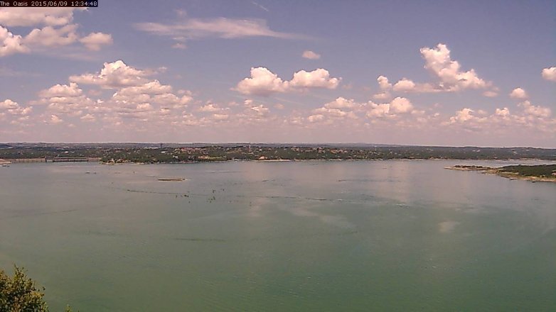 Lake Travis webcam, June 9, 2015 11:40 AM CT