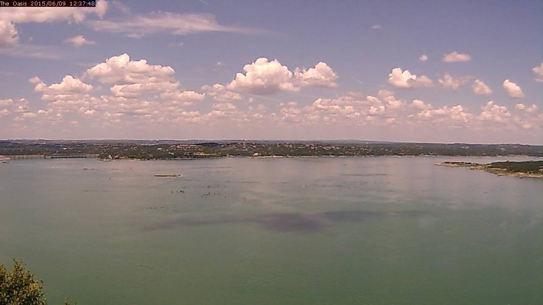 Lake Travis webcam, June 9, 2015 11:45 AM CT