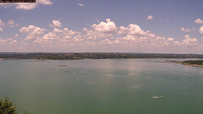 Lake Travis webcam, June 9, 2015 12:00 PM CT