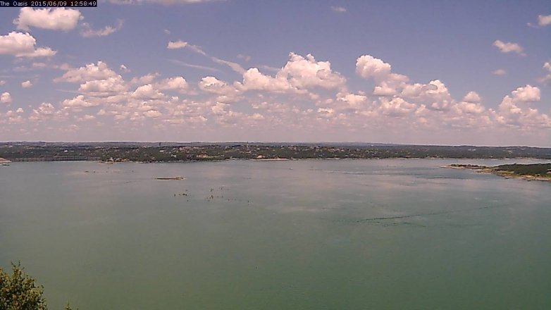 Lake Travis webcam, June 9, 2015 12:05 PM CT