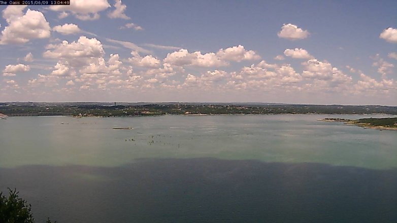 Lake Travis webcam, June 9, 2015 12:10 PM CT