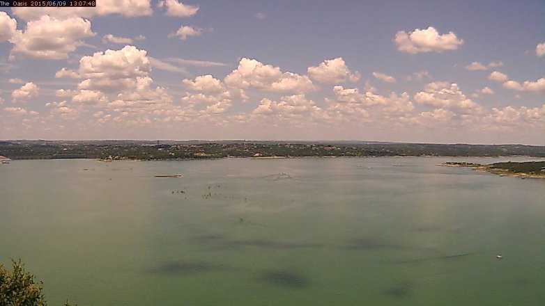 Lake Travis webcam, June 9, 2015 12:15 PM CT