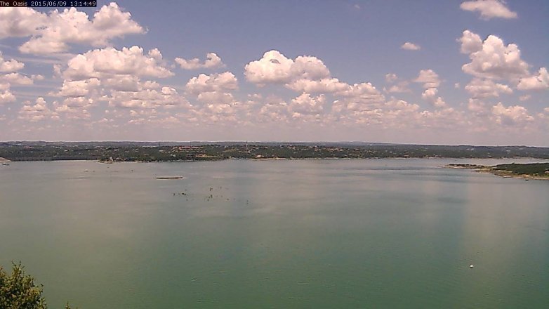 Lake Travis webcam, June 9, 2015 12:20 PM CT