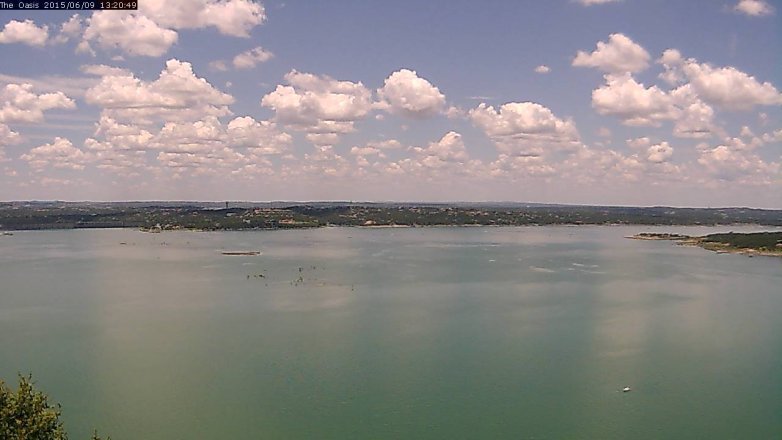Lake Travis webcam, June 9, 2015 12:25 PM CT