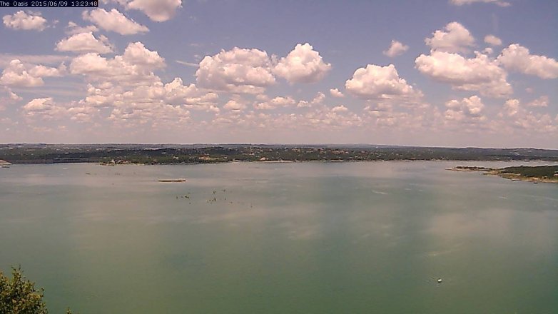 Lake Travis webcam, June 9, 2015 12:30 PM CT