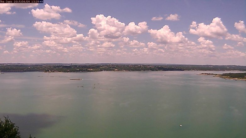 Lake Travis webcam, June 9, 2015 12:35 PM CT