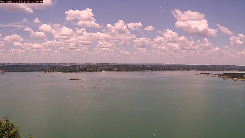 Lake Travis webcam, June 9, 2015 12:45 PM CT