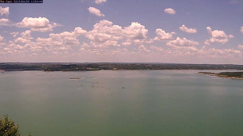 Lake Travis webcam, June 9, 2015 1:00 PM CT