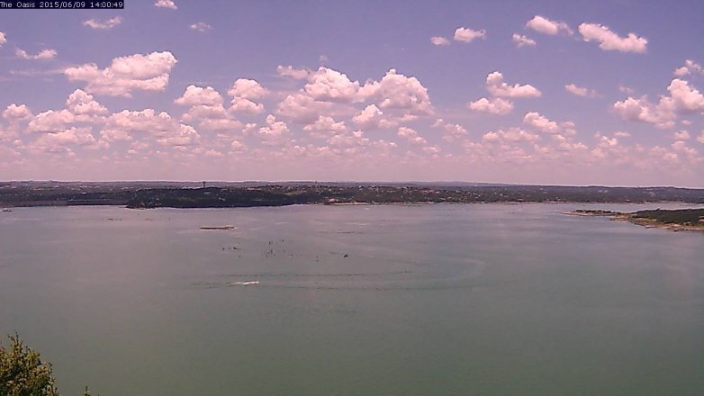 Lake Travis webcam, June 9, 2015 1:05 PM CT