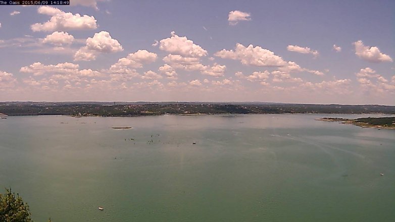 Lake Travis webcam, June 9, 2015 1:25 PM CT
