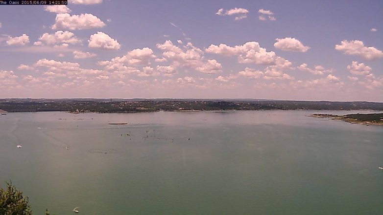 Lake Travis webcam, June 9, 2015 1:30 PM CT