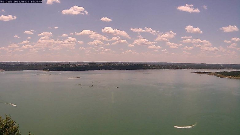 Lake Travis webcam, June 9, 2015 2:05 PM CT