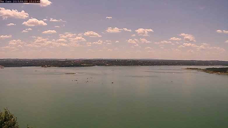 Lake Travis webcam, June 9, 2015 2:20 PM CT