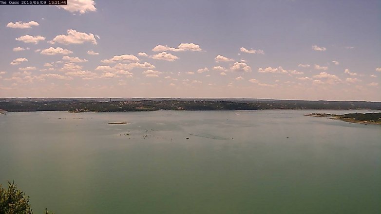 Lake Travis webcam, June 9, 2015 2:25 PM CT