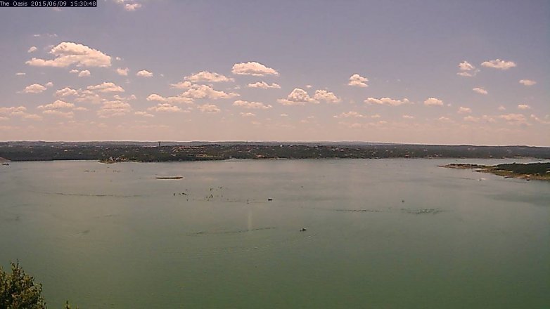 Lake Travis webcam, June 9, 2015 2:35 PM CT