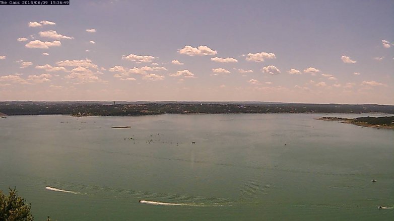 Lake Travis webcam, June 9, 2015 2:40 PM CT
